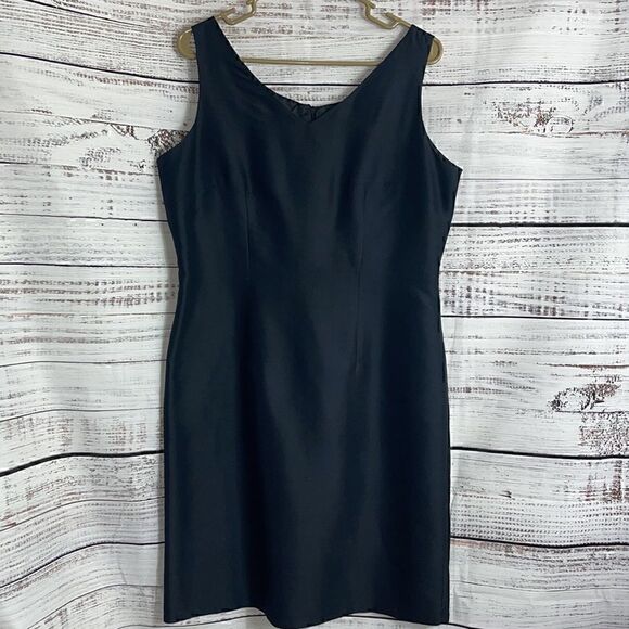 Vision Apparel Dress Womens Vintage Y2K 100% silk scoop neck Sleeveless mini - Picture 2 of 8